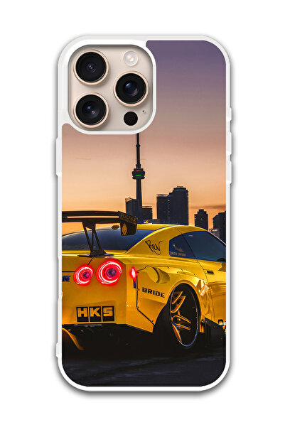 Theodor غطاء حماية لهاتف أبل آيفون 16 برو سيارة (3) (مصد أبيض)