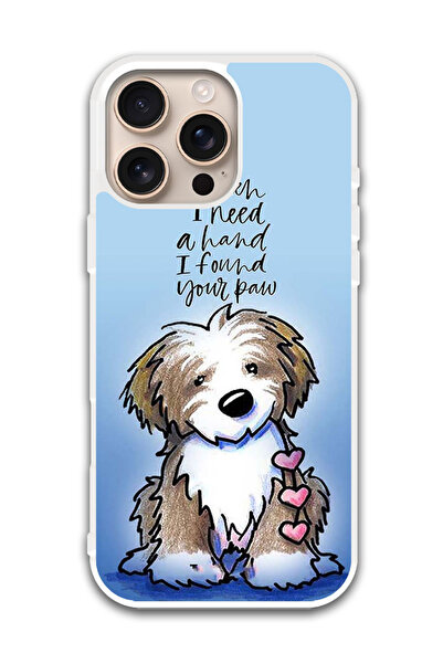 Theodor غطاء حماية لهاتف أبل آيفون 16 برو - Found Your Paw (مصد أبيض)