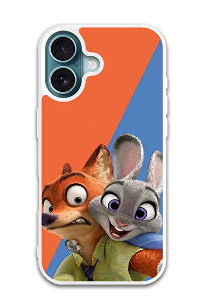 Theodor غطاء حماية لجهاز أبل آيفون 16 زوتوبيا (مصد أبيض)