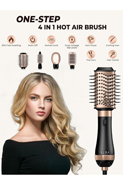 SHEWOW Hair Blow Dryer Brush Set - Detachable Negative Ion Styling Kit with Ceramic Barrels