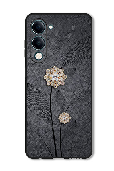 Theodor جراب متوافق مع هاتف Vivo Y29s، غطاء حماية مقاوم للصدمات ومتين، زهور م...