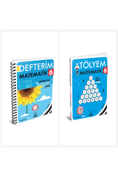 Bi bigelio Arı 6. Sınıf Matematik Akıllı Defter ve Atölyem Serisi Set 2 Kitap Arı Yayınları