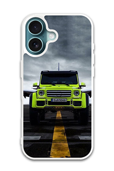 Theodor غطاء حماية لهاتف أبل آيفون 16 بلس سيارة (8) (مصد أبيض)