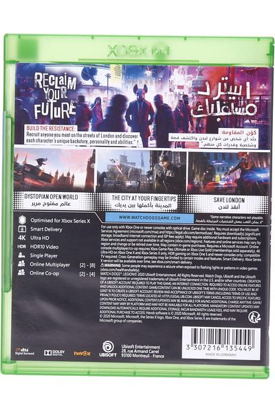 Ubisoft WATCH DOGS LEGION - XBOX ONE . XBOX SERIES X