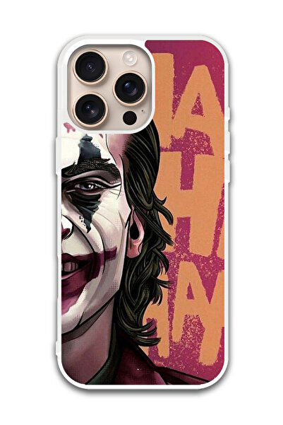 Theodor غطاء حماية لجهاز أبل آيفون 16 برو جوكر هاهاها (مصد أبيض)