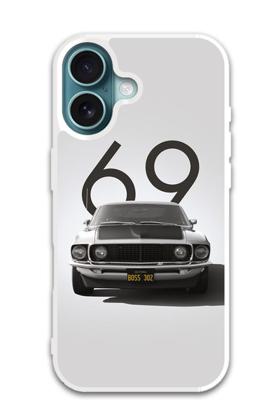 Theodor غطاء حماية لهاتف أبل آيفون 16 بلس سيارة (1) (مصد أبيض)