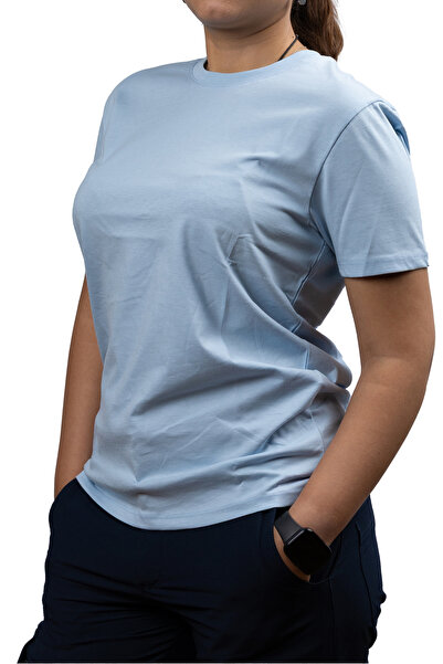 Huğlu Фіт-крій, синій, без коміра, унісекс-футболка