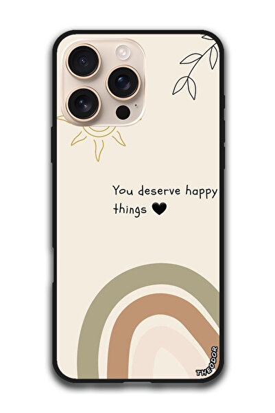 Theodor جراب واقٍ مضاد للخدش والصدمات لهاتف iPhone 16 Pro (6.3) بوصة أشياء سعيدة