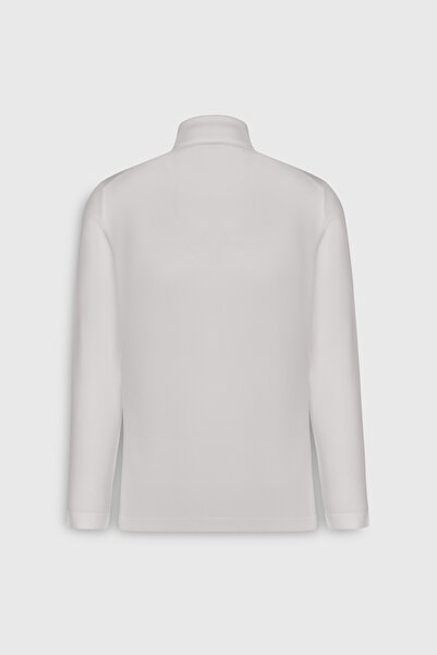 ALTINYILDIZ CLASSICS Men's Ecru Warm Standard Fit Regular Cut Full Turtleneck Basic Knitwear Sweater