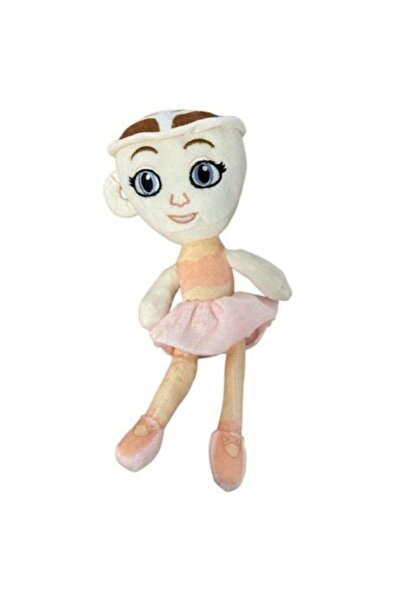 OEM Плюш играчка Балерина Капучина, бяло-розово, 35 см