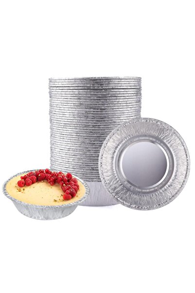 Generic Convenient 6 Inch Aluminum Foil Mini Pie Pans (50 Pack) - Disposable ...
