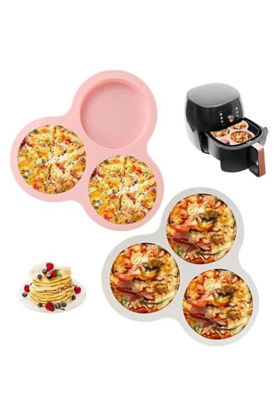 Generic 2Pcs Silicone Air Fryer Egg Mold, Air Fryer Accessories Reusable Non-...