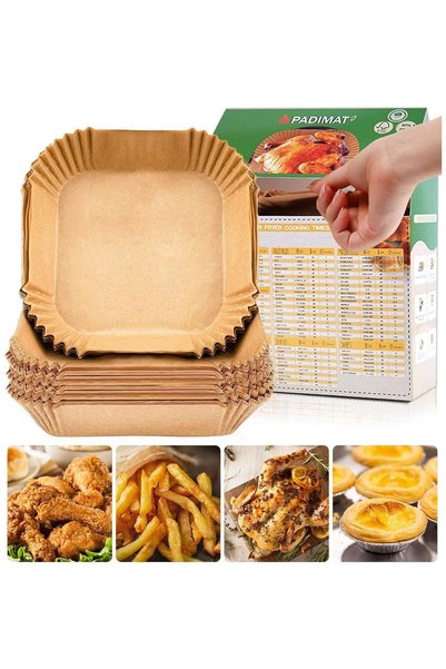 Generic 50 Pcs | Air Fryer Disposable Paper Liner, Air Fryer Liners Square, B...