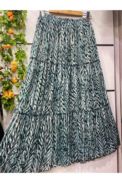 edu collection Patterned Chiffon Skirt