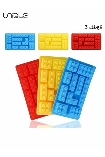 Generic 3 Pcs Building Block Mould - Ice Cube Tray Block Chocolate and Candy ...