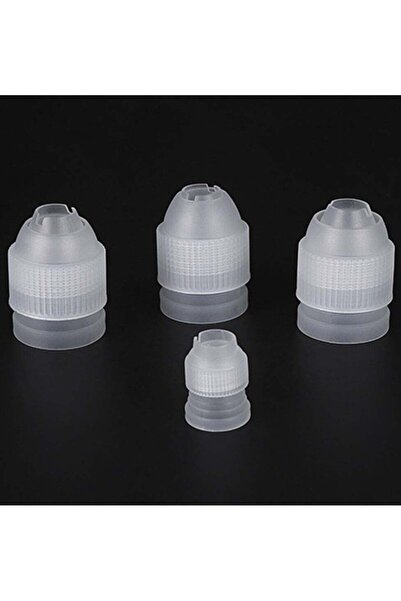 Generic 4PCS/Set Plastic Decorating Mouth Converter Adapter Icing Piping Nozz...