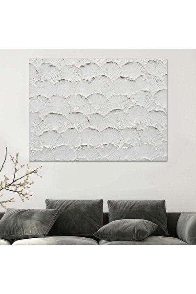 SND Beautiful Art Design Canvas Print Plaster Wall Art with Gold Frame, 50x70cm