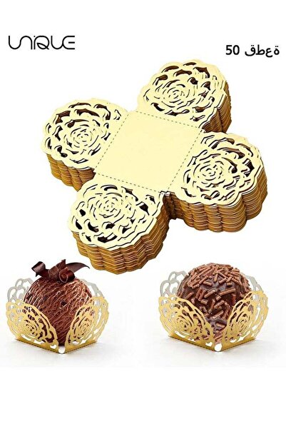 Generic 50pcs Truffle Wrappers Chocolate Candy Cups,Chocolate Paper Candy Cup...