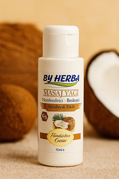 By Herba Etkili Hindistan Cevizi Aromalı Masaj Yağı 50 ml