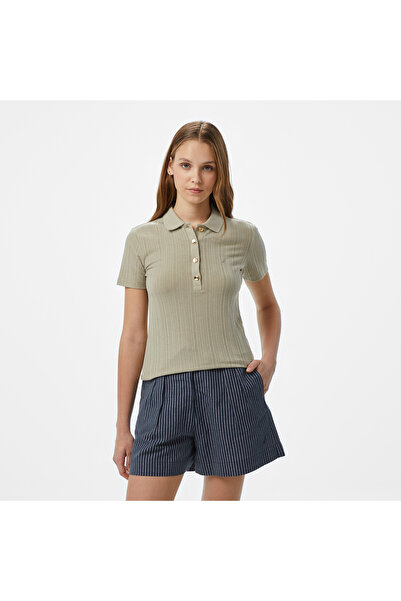 Nautica Kadın Yeşil Regular Fit Polo