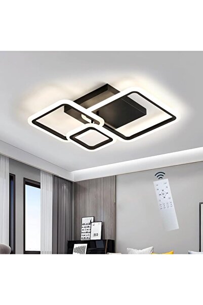 edc LED Chandelier with Remote Control Black wifi 2.4G light/cold/warm/neutral adjustable intensity