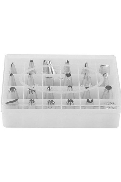 Generic 24-Pieces Piping Nozzles Pastry Tips Cupcake Cake Decorating DIY Tool...