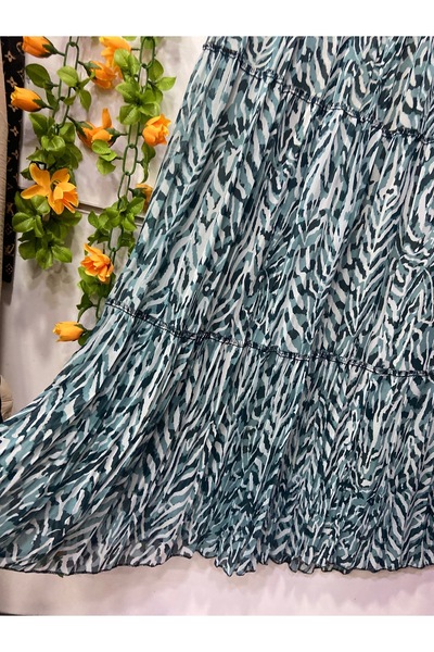 edu collection Patterned Chiffon Skirt