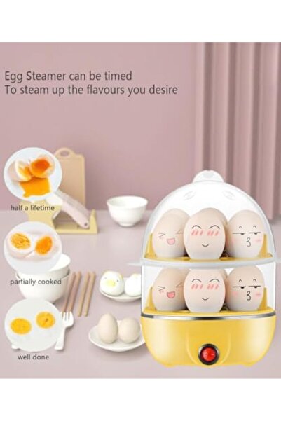 Türkiye Stainless Steel Electric Egg Cooker, Egg Steamer, Double Layer Boiled Egg Cooker, Can Cook