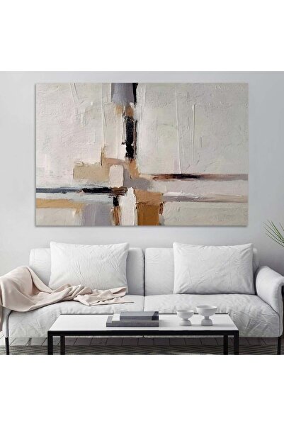 SND Bohemian Canvas Wall Art with Silver Hollow Frame, 120x80cm