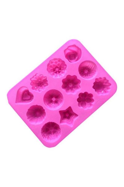 Generic Silicone Cake Mould Pink 21x16x2.5cm