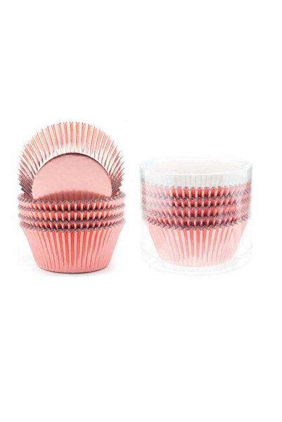 Generic 100 Pcs Aluminium Foil Cupcake Liners,Muffin Cases Paper, Cupcake Mou...