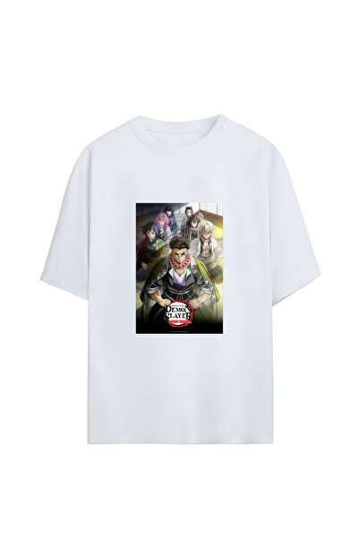GraffTee TRICOU UNISEX OVERSIZE DIN BUMBAC DEMON SLAYER