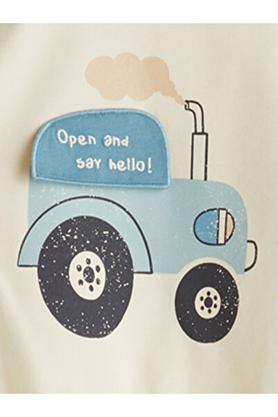 LC Waikiki Sparkling Selections from Shining Store | Crew Neck Printed Baby Boy Sweatshirt and Sweatpants…