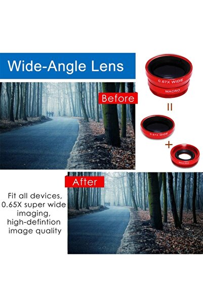 OEM 3 in 1 Photo Lens Sets for iPhone, Galaxy, Sony, Lenovo, HTC, Google, LG, Other Smartphones