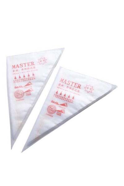 Generic 100-Piece Ice Fountain Cake Decoration Bag White 34cm