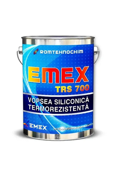 Emex Heat-Resistant Silicone Paint “Emex TRS 700” - Silver - 20 Kg Can