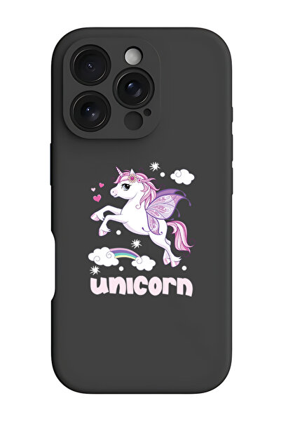 Theodor غطاء حماية سيليكون سائل مقاوم للصدمات لهاتف iPhone 16 Pro Max أسود - ...