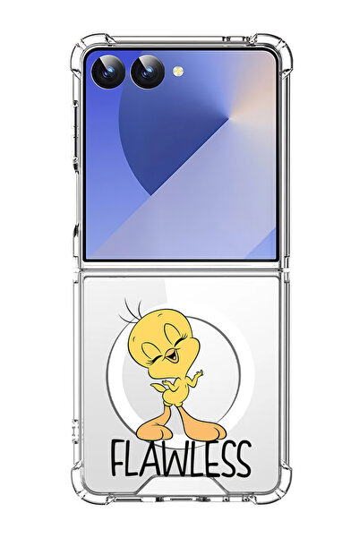 Theodor غلاف لهاتف Samsung Galaxy Z Flip 7 متوافق مع MagSafe، غطاء هاتف مقاوم...