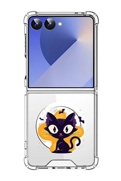 Theodor غلاف لهاتف Samsung Z Flip 7 من MagSafe، غطاء هاتف مقاوم للصدمات، قطة ...