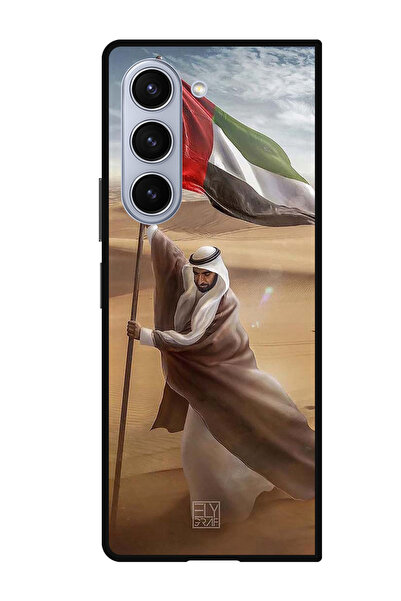 Theodor جراب واقٍ مضاد للخدش والصدمات لهاتف سامسونج جالاكسي زد فولد 5، علم ال...