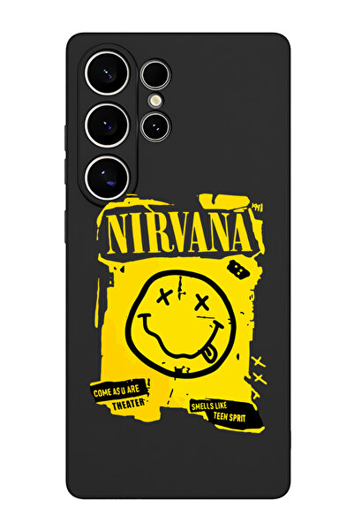 Theodor غطاء حماية سائل من السيليكون المقاوم للصدمات لهاتف سامسونج جالاكسي S25 ألترا (أسود) - نيرفانا