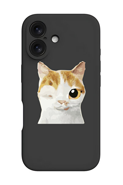 Theodor غطاء حماية أسود من السيليكون السائل المقاوم للصدمات لهاتف iPhone 16 -...