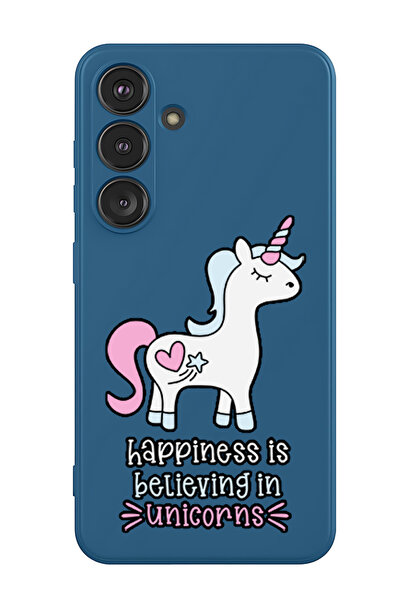 Theodor غطاء حماية سيليكون سائل لهاتف سامسونج جالاكسي S25 بلس (أزرق) - السعاد...