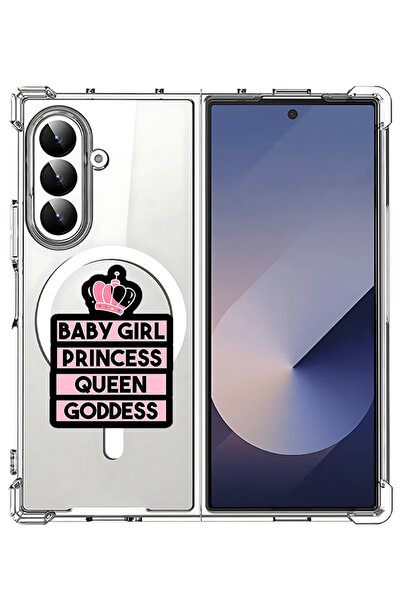 Theodor غلاف لهاتف Samsung Galaxy Z Fold 7 متوافق مع MagSafe، غطاء هاتف مقاوم...