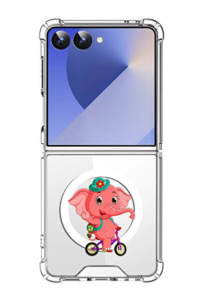 Theodor غلاف لهاتف Samsung Galaxy Z Flip 7 متوافق مع MagSafe، غطاء هاتف مقاوم...