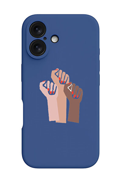 Theodor غطاء حماية سيليكون سائل مقاوم للصدمات لجهاز iPhone 16 Plus باللون الأ...