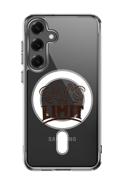 Theodor غلاف لهاتف Samsung Galaxy S25 متوافق مع MagSafe، غطاء السماء هي الحد