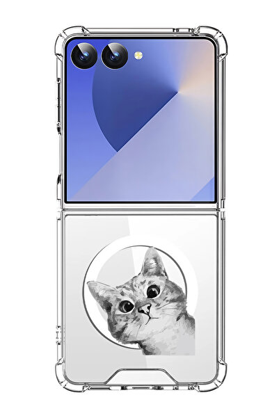 Theodor غلاف لهاتف Samsung Galaxy Z Flip 7 متوافق مع MagSafe، غطاء هاتف مقاوم...