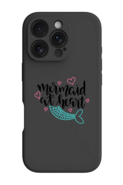 Theodor جراب حماية أسود من السيليكون السائل المقاوم للصدمات لهاتف iPhone 16 P...