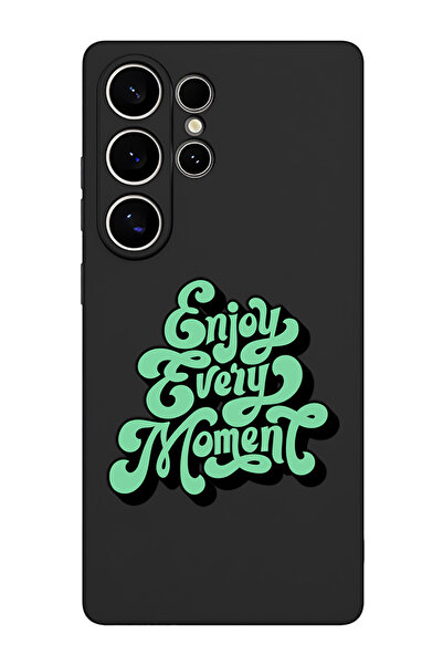 Theodor غطاء حماية سيليكون سائل لهاتف سامسونج جالاكسي S25 ألترا (أسود) - استم...